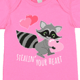 thumbnail image 4 of Inktastic Stealin' Your Heart Cute Raccoon Boys or Girls Baby Bodysuit, 4 of 5