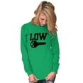 thumbnail image 3 of Low Key Nerd Sarcastic Pun Funny Geek Long Sleeve TShirt Men Women Brisco Brands 2X, 3 of 6