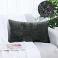 thumbnail image 1 of PiccoCasa Soft Water Repellent Throw Pillow Covers Black 12x20 Inch, 1 of 7