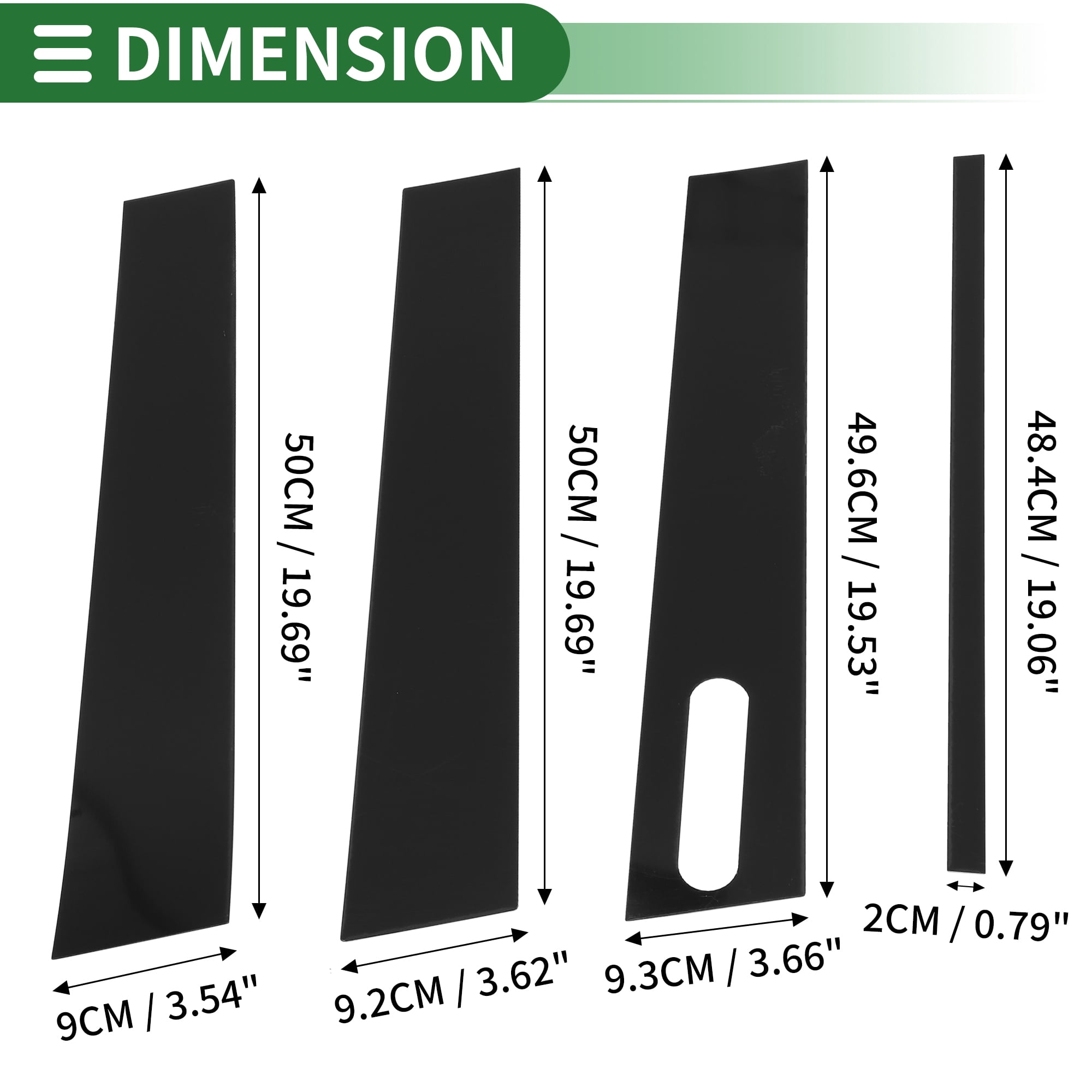 Unique Bargains 7Pcs Anti Scratch Sticker For Ford Explorer 2007-2010 Black