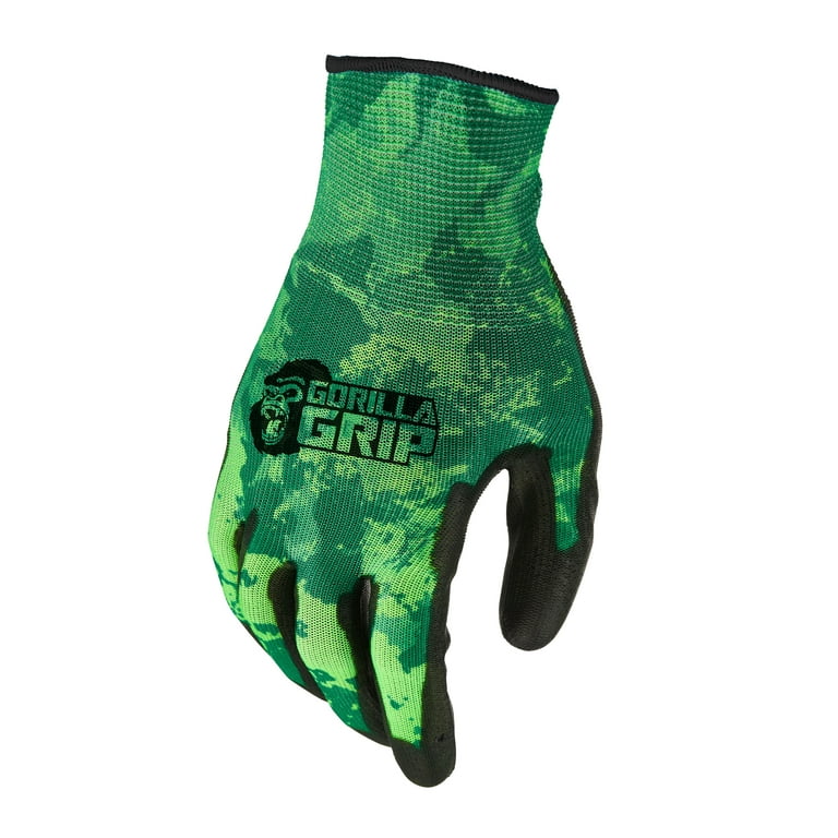 Gorilla Grip Veil Spectre Green, No Slip Fishing Gloves, Large, Model#  25107-26 