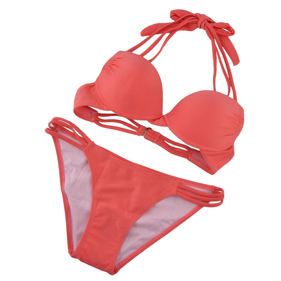 pink padded bikini