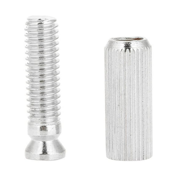2 Pcs 8mm Adjustable Electric Guitar Tremolo Bridge Studs & Anchors for Floyd Rose (Silver)
