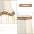 thumbnail image 4 of Wosthever Elegante con borlas de perlas para la decoración del hogar de los años 70 con pantalla de lámpara Lámpara de los años 70 de tela Iluminación novedosa, 4 of 6