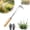 D, variant on Crack Weeder, 12" Stainless Steel L-Shaped Crevice Weeder Tool with Wood Handle, Heavy Duty Sidewalk Weed Puller Spatula for Garden Patio Lawn, Gardening Hand Tool (D)