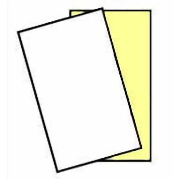 250 Ensembles, Format Légal, 8.5 x 14, NCR 5889, 2 Parties Laser Sans Carbone - Papier d'Imprimante Jet d'ENCRe, Blanc-Canari