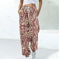 thumbnail image 1 of TIMIFIS Pantalon de Jogging Grande Taille pour Femmes, Cargo Ample, Chevilles Resserrées, Pantalon Décontracté à Taille Élastique avec Cordon, Pantalon d'Entraînement Athlétique avec Poche, 1 of 5