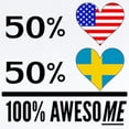 thumbnail image 2 of CafePress - Half American Half Swedish Body Suit - Baby Light Bodysuit, Size Newborn - 24 Months, 2 of 4
