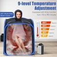 thumbnail image 5 of Globalway 800W 2 Person Portable Steam Sauna Tent SPA w/ Hat Side Holes 3L Steamer, 5 of 10
