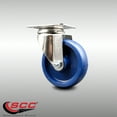 thumbnail image 2 of 4 Inch 316SS Solid Polyurethane Wheel Swivel Top Plate Caster Service Caster, 2 of 2