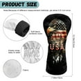 thumbnail image 6 of Yuyamidu Eagle Golf Club Head Cover for Women Men USA Flag Golf Head Covers for Hybrid Fairway Driver, Waterproof PU Leather, 6 of 7