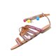 thumbnail image 1 of Sandalias de mujer Sandalias de cuero Zapatos planos Sandalias con pompones Wmkox8yii  FOPL108, 1 of 1