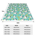 thumbnail image 3 of Salouo Panda Bathing In The Bath Print Bed Blankets,Flannel Blanket Comfortable Air Conditioning Blanket Lightweight Blanket for Sofa Bed Travel & Couch -80"x60", 3 of 8