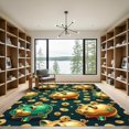 thumbnail image 2 of ODIKA 8'x10' Machine Washable Non-Slip Area Rug, Graphic Gold High Traffic Rug, Gold, 1006633, 2 of 7