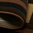 thumbnail image 5 of Home Dynamix Catalina Virginia Contemporary Layered Square Area Rug, Black/Brown, 7'10"x10'2", 5 of 6
