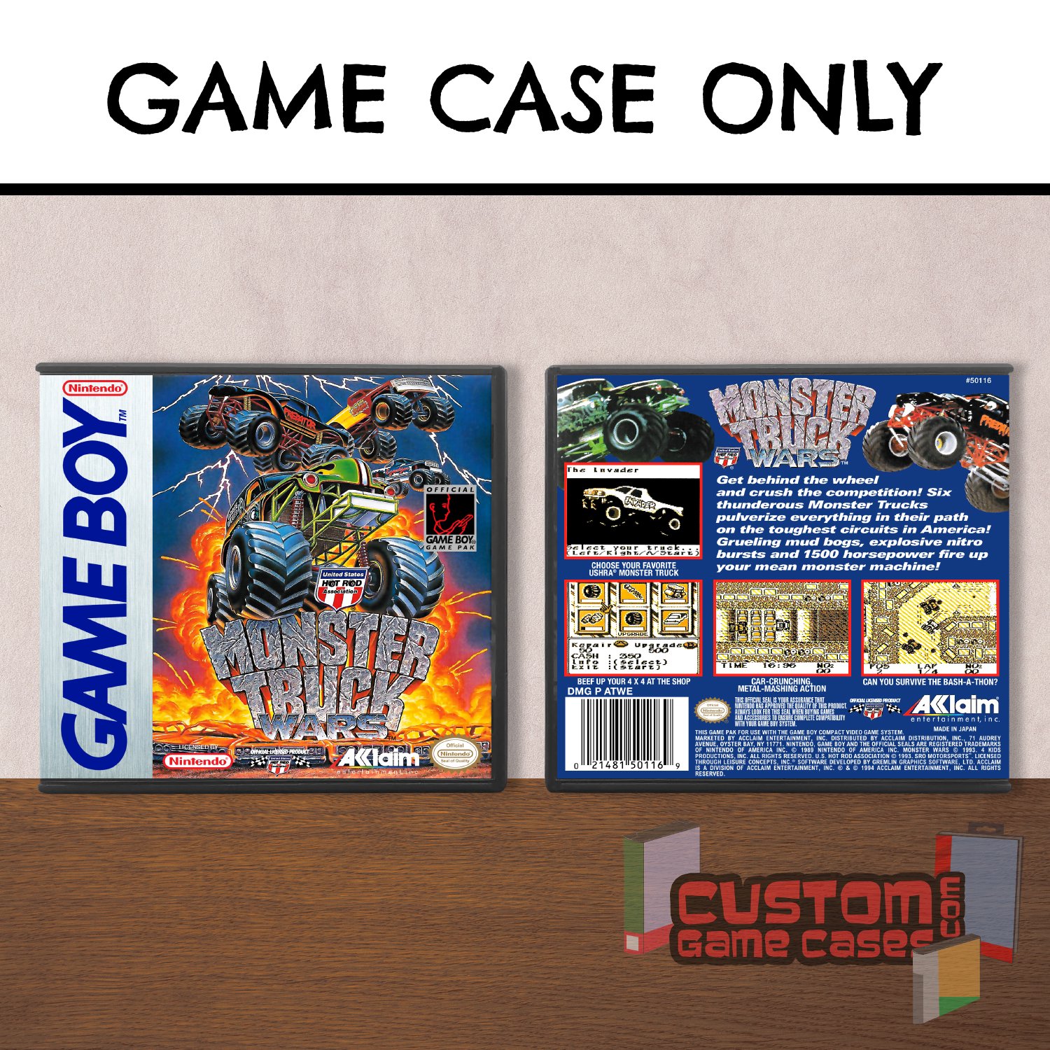 Monster Truck Wars - (GB) Game Boy - Game Case with Cover