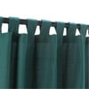 Outdoor Curtains CUR96EM 54 in. x 96 in. WeatherSmart Outdoor Curtain with Tabs - Emerald Green