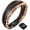 Brown, variant on Speroto New Mens Bracelet Bead and Leather Braided, Lava and Onyx Bead Leather Bracelet for Men