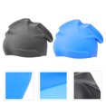 thumbnail image 5 of 2Pcs Silicone Swimming Caps Portable Swim Hats Long Hair Swimming Caps Ear Protection Caps, 5 of 5