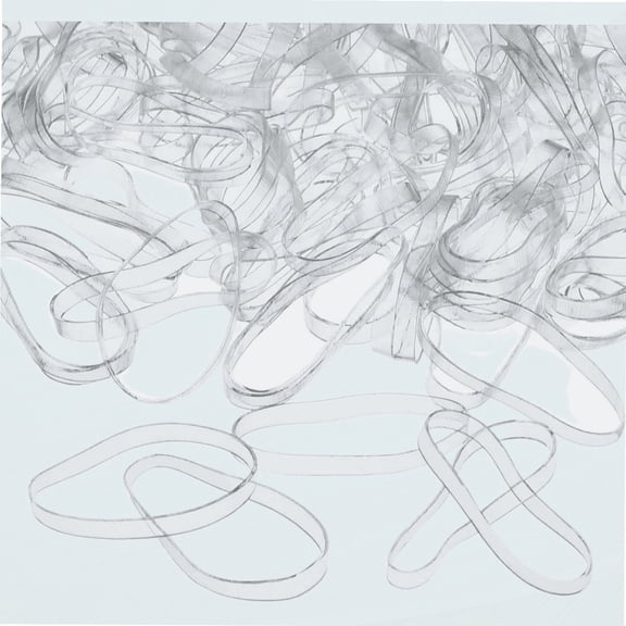 3 mm Clear Elastic Bands Hair Rubber Bands, 500 Pieces