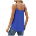 thumbnail image 5 of UYISJ Summer Tank Tops for Women Pleated Spaghetti Strap Camisole Loose Fit Casual Eyelet Sleeveless Shirts, 5 of 5