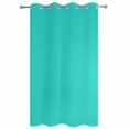 thumbnail image 2 of Outdoor Curtains for Patio Waterproof, Turquoise Windproof Pravicy Outside Porch Blackout Curtain, Modern Pure Turquoise Sun Blocking Grommets Curtains for Cabana Gazebo 54"x108", 2 of 9