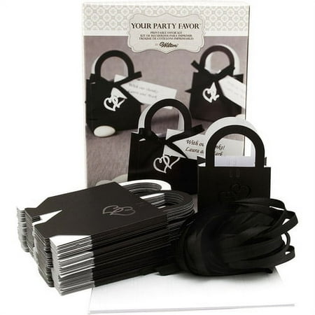 Wilton Black Sweetheart Favro Bag, 50 Count