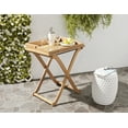 thumbnail image 2 of Safavieh Covina Outdoor Tray Table w/ Removable Top - Teak Brown, 2 of 6
