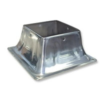 Pylex 13049 44 Decking Post Base, Stainless - 10 Pack