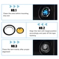 thumbnail image 5 of Unique Bargains Engine Start Stop Button Cover Kit Push Start Button Trim Sticker for Ford Explorer 2020-2022 for Ford Explorer Hybrid 2020-2021 Aluminum Alloy Black, 5 of 7