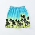 thumbnail image 3 of XADYUY Boys Swim Trunks Size 7 Quick Dry Boys Swim Shorts Cute Palm Tree Print Little Boys Bathing Suit Summer Hawaiian Athletic Teen Boys Swim Trunks,9-10 Years Green, 3 of 7