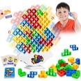 thumbnail image 1 of Tetris Juegos de Mesa Familiares,Tetris Tower,Juego Equilibrio Torre Tetra,Bloques Rusos,Stack Attack,Juguetes de Juegos Apilar Balance,Juguetes Educativos para Niñas Niños,Regalos Nav, 1 of 5