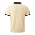 thumbnail image 4 of Mens Shirts Charming Men's Shirt Super Light Short Sleeve Casual Men's Wear Gifts for Men Beige Cotton Blend M, 4 of 5