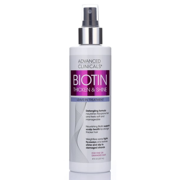 Advanced Clinicals Biotin Thicken & Shine Leave In Hair Treatment 7.5
