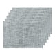thumbnail image 1 of Juego de manteles individuales REGALWOVEN de 6 manteles tejidos para decoración de mesa de comedor, lavables, manteles limpiables en gris y blanco de 18x12 pulgadas, 1 of 6
