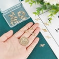 thumbnail image 3 of 20pcs Brass Charms Cactus Real 18K golden Plated Real 18K golden Plated 15x8x1mm Hole: 1.2mm, 3 of 5