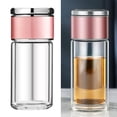 thumbnail image 4 of Botella de Agua de de Pared de Doble Capa, Taza de Filtro de Té, Botella de Té, Taza Portátil para Regalos de Té Sueltos para Hombres Y Mujeres 350ml de Macarena Botella aislada, 4 of 8