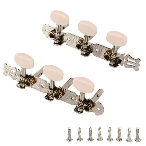 Clavijas de afinación de metal, 2 piezas Clavijas de afinación de cuerdas Clavijas de afinación de guitarra Teclas de afinación de guitarra Diseño de clase mundial Jadeshay A