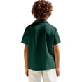 thumbnail image 5 of Toddler Boys Summer Clothes Short Sleeve Button Down Dress Shirts Kids Collar Plain School, 5 of 8