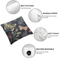 thumbnail image 4 of Awypu Ginkgo Leaves,Vintage Floral Throw Pillow Covers Decorative Square Pillowcase Cushion Covers for Sofa Couch Living Room Bedroom,2 Pcs White, 4 of 6