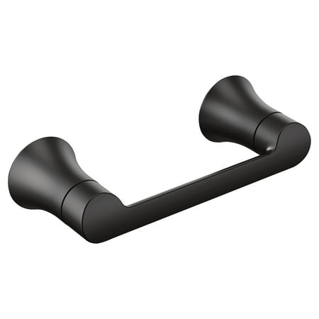 Moen Yb0208 Doux Wall Mounted Double Post Toilet Paper Holder - Black