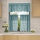 thumbnail image 2 of Cortinas para Ventana con Cenefa de Gradas Bordadas para Decoración de Ventanas Pequeñas B azul perfecl Niveles de ventanas de encaje bordadas, 2 of 8