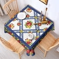 thumbnail image 2 of Pioneer Flower Floral Print Pattern Square Tablecloth, Waterproof Wipeable Spillproof Washable Table Cover for Home Kitchen Party Decor, 42"x42", 2 of 6