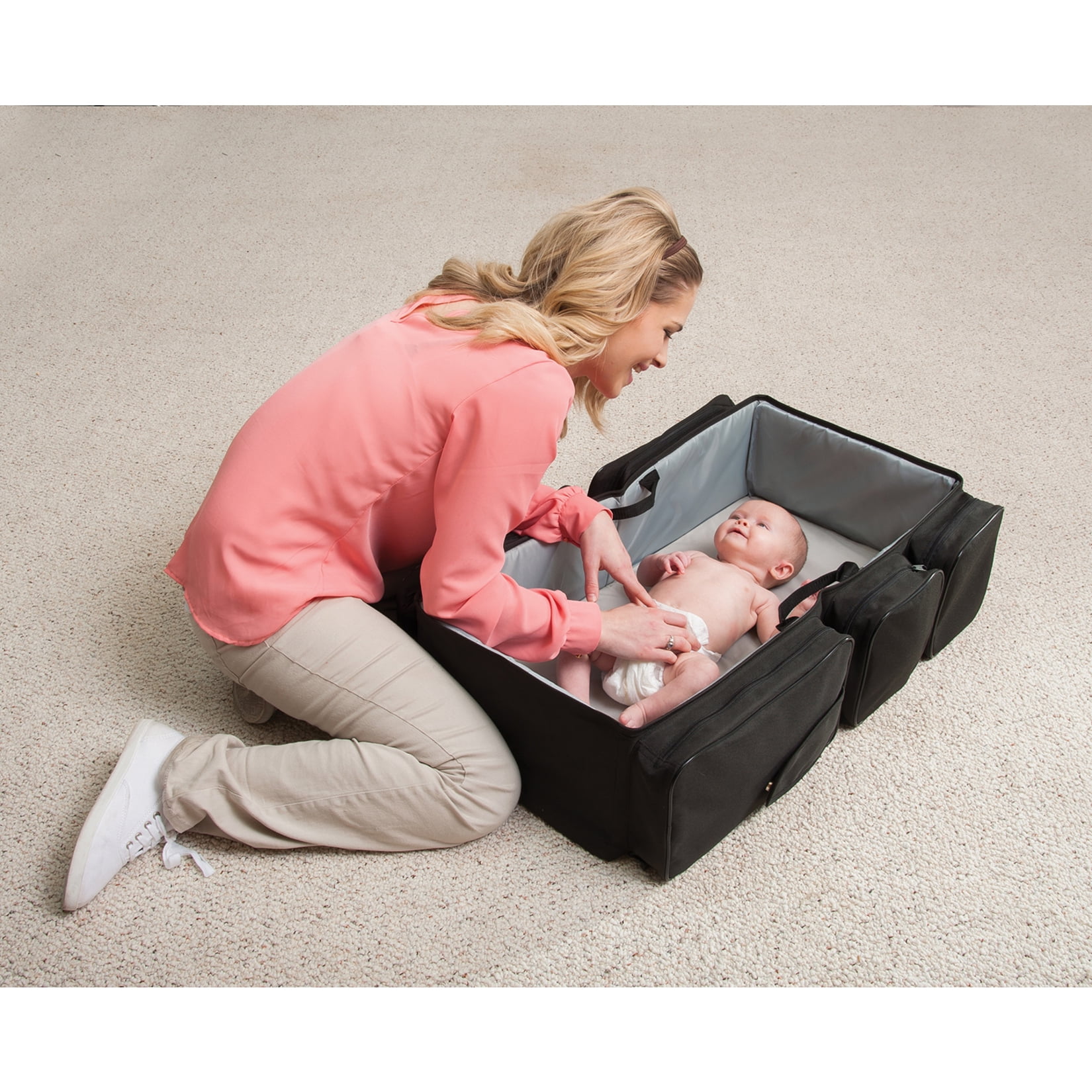 KidCo DiaperPod Diaper Bag and Changing Station, Black