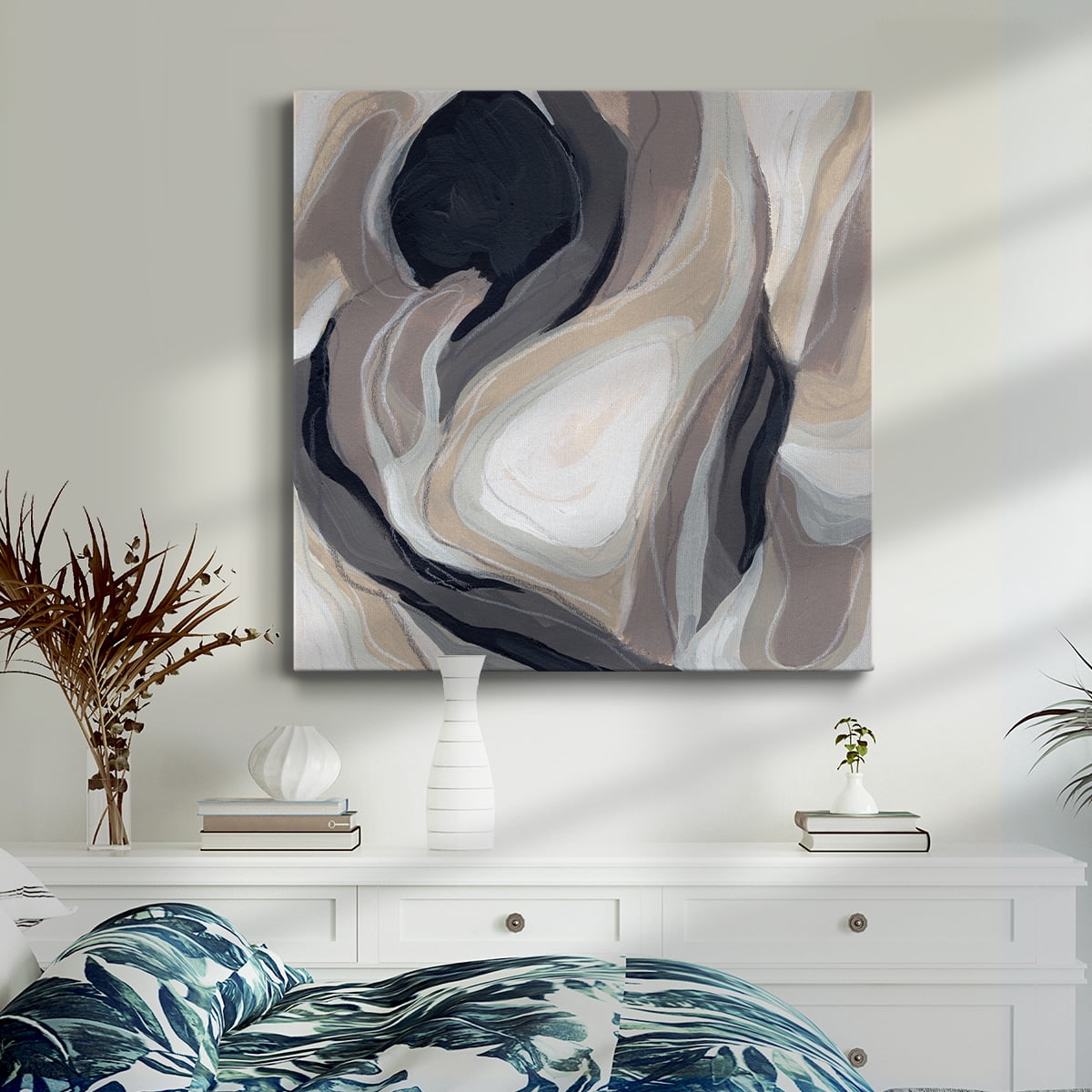 Wexford Home Stone Ripple II-Premium Gallery Wrapped Canvas, 40" x 40" - Ready to Hang