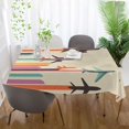 thumbnail image 5 of Yayeee Tablecloths for Rectangular Tables 54 x 72 inch Party Table Cover, Flying Planes, 5 of 6