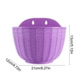 thumbnail image 3 of Wall Planter Hanging Flower Pot, Window Hang Indoor Outdoor Plant Basket, Scalloped Hanging Baskets for Wall, For Fence, Railing Plastic Pots, Half Round Herb Holders for Garden, 3 of 6