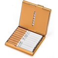 thumbnail image 3 of Folio Cigarette Case, Metal Cigarette Case, Can Hold 20 Cigarettes, Gold, 3 of 4