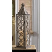 Zingz and Thingz Large Eclipse Candle Lantern in Gray