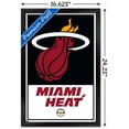 thumbnail image 3 of NBA Miami Heat - Logo 21 Wall Poster, 14.725" x 22.375", Framed, 3 of 3